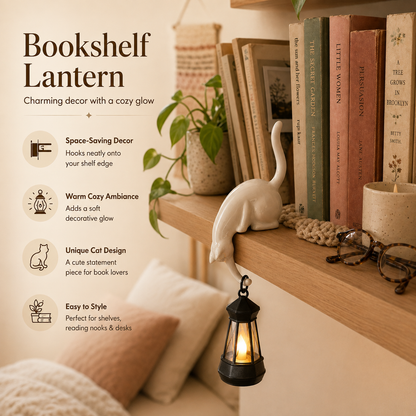 Hanging Cat Shelf Lantern